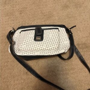 BOC Geometric Black and white Crossbody Bag
